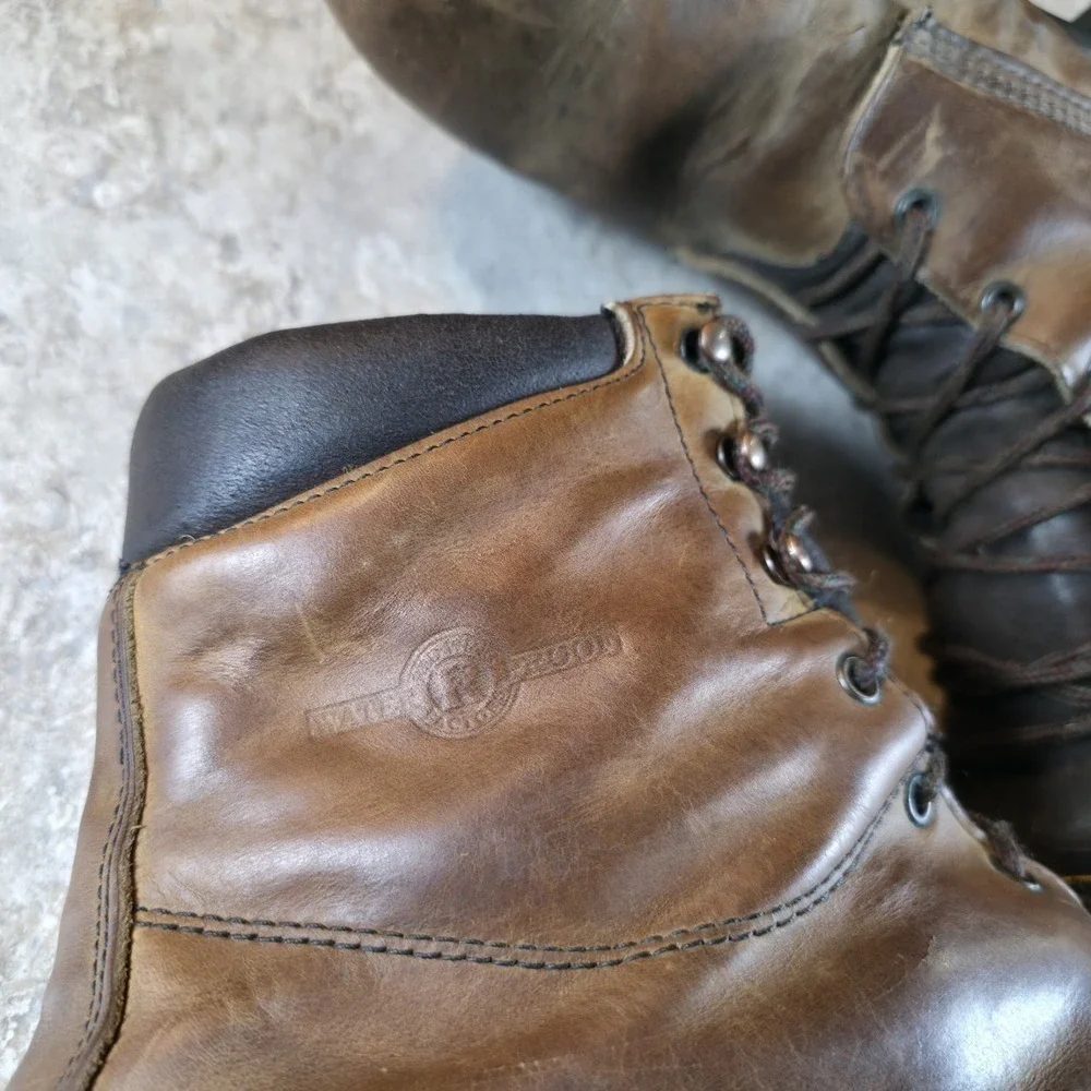 Vintage Red Wing‎ Gore-Tex Brown Soft Toe Boots Mens Size 13 EE Made In USA 1123